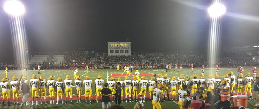 Stevenson prepares for the kickoff in what was their third straight victory. 