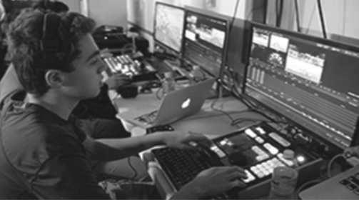 In a joint effort between SHSTV and radio club, students work behind the scenes to live stream a football game.