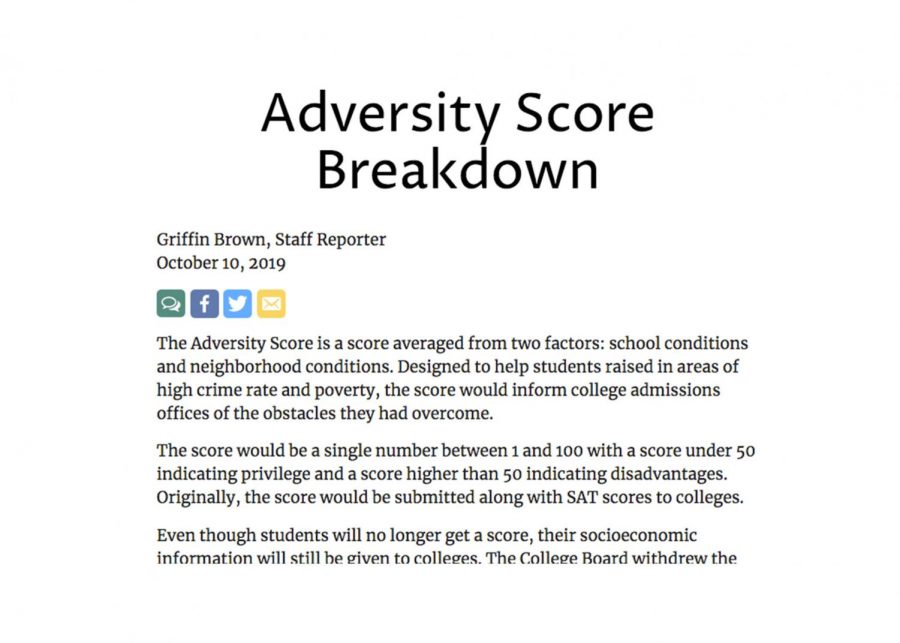 Adversity Score Breakdown