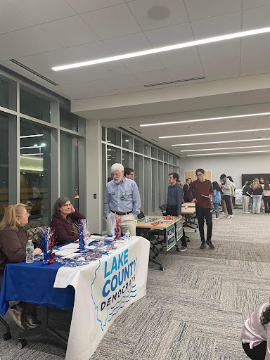 Candidates for the upcoming Illinois primary election attend the Campaign Fair held at Stevenson. Candidates utilize this opportunity to bolster their campaign and give students an opportunity to get to know them better. 